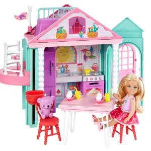 Barbie Chelsea, casa de muñecas Casita con accesorios
