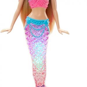 Barbie Dreamtopia, muñeca Sirena Luces de Arcoíris