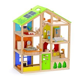 Hape Casa de muñecas Madera Grande con Muebles