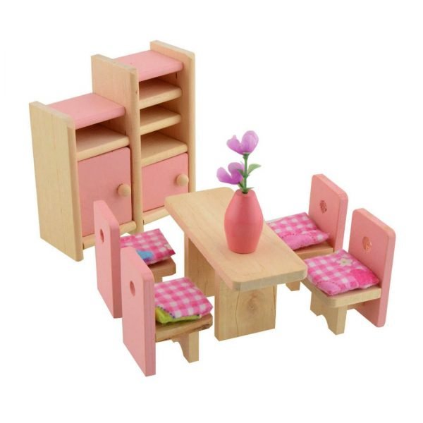 Conjunto de muebles para casa de muñecas juguete para bebé Niños