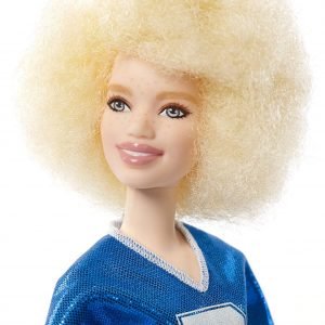 Barbie Fashionista Muñeca 32cm, look albino con cabello afro